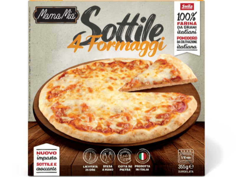 Sottile 4 Formaggi Mama Mia Pizza 4 cheese 